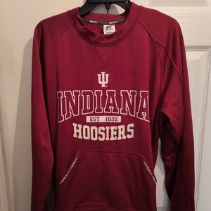 Indiana Hoosiers Vintage Russell Athletics stitch logo Burgund Graphic Sweater